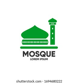 Colorfuly Mosque Logo icon vector Illustration design template