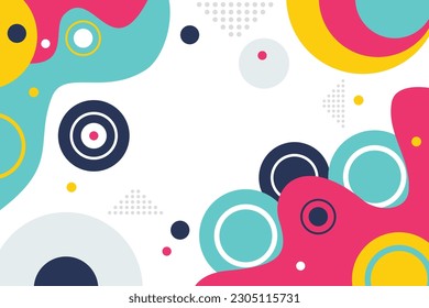 Colorfun Round Abstract Bacground Style. eps 10