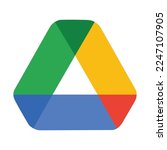 colorgreen blue yellow shape diagram colorful modern triangel logo icon sign file send document chrome team emblem store map symbol vector template isolated white background