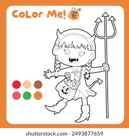 Actividad para colorear para niños. Hoja de trabajo para colorear imprimible educativo. Practicar habilidades motoras finas para los niños