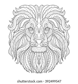 Lion Adult Coloring Images Stock Photos Vectors Shutterstock