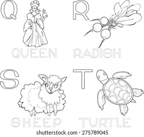 Coloring alphabet