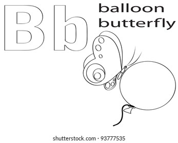 Coloring Alphabet for Kids,B