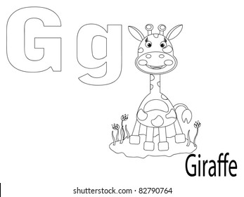Coloring Alphabet for Kids,G