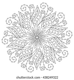 Coloring Beautiful Vintage Mandala 