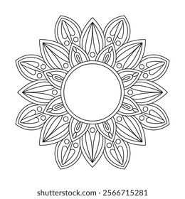 Coloring Bliss Flower Mandala Design Pages