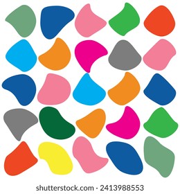 coloring blob,Abstract coloring fluid blob shapes vector set.	