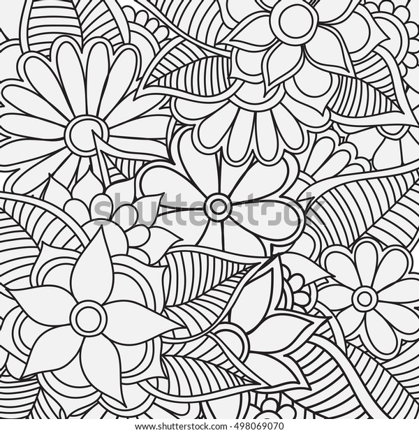Download Coloring Book Adult Older Children Coloring Stock Vector (Royalty Free) 498069070