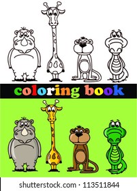 Coloring book of animals