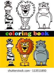 Coloring book of animals