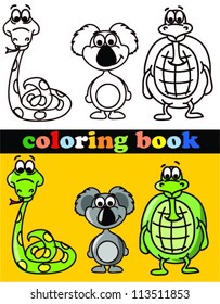 Coloring book of animals