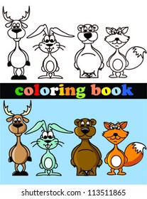 Coloring book of animals