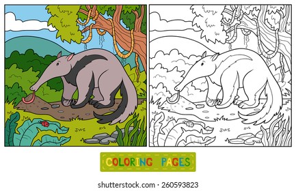 Coloring book (anteater)