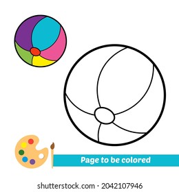 Coloring book, ball vector image