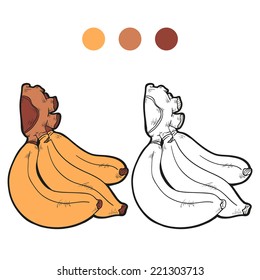 Coloring book (bananas)
