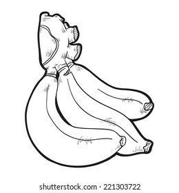 Coloring book (bananas)