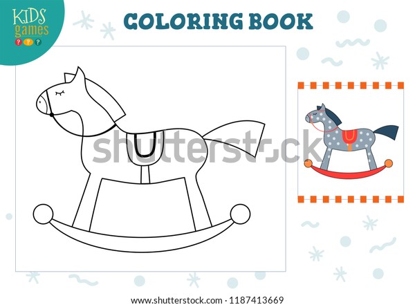 coloring book blank page vector illustration stock vector