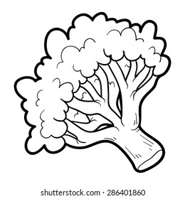 Coloring book (broccoli)