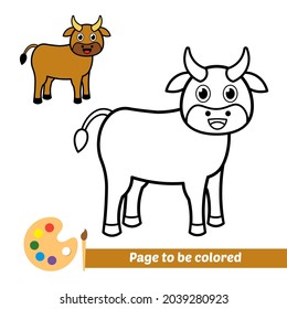 Coloring Book Buffalo Vector Image Stock Vector (Royalty Free ...