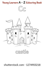 Coloring book castle