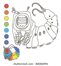 Coloring book (caterpillar)