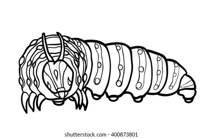 Coloring book: Caterpillar