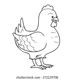 Coloring book (chicken)