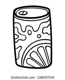 Coloring book for children, Aluminum soda can
