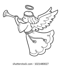 Coloring book for children, Angel