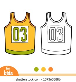 Basketball jersey outline.eps Royalty Free Stock SVG Vector