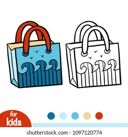 Coloring book for children, Beach bag