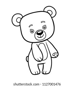 Coloring book for children, Bear