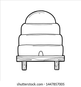Coloring book for children, Bee hive