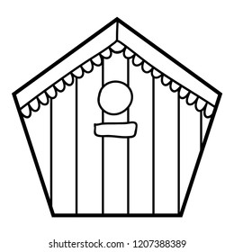 Coloring book for children, Birdhouse