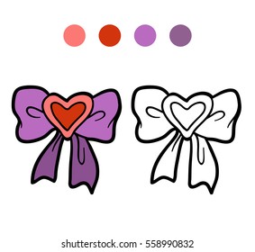Coloring book for children, Bow