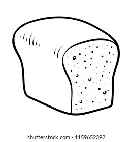 Coloring book for children, Bread