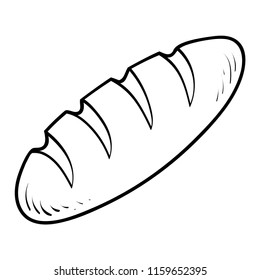 Coloring book for children, Bread loaf