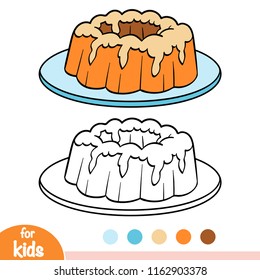 Coloring book for children, Cake