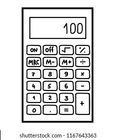 Coloring book for children, Calculator