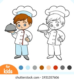 Coloring book for children, Chef