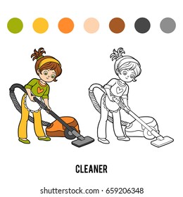 Coloring book for children, Cleaner