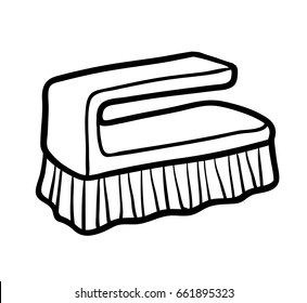 Coloring Book Children Cleaning Hand Brush Stock Vector (Royalty Free ...