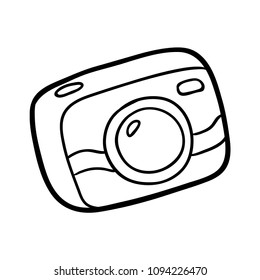 Coloring book for children, Compact camera