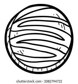 Coloring book for children, Cookie, circle shape