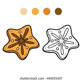 Coloring book for children (cookies)