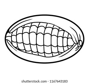 Coloring book for children, Corn