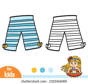 Coloring book for children, Cropped leggings