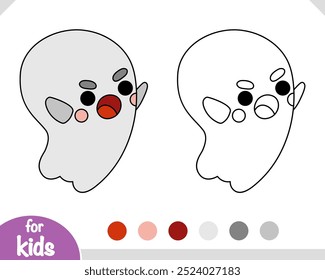Livro de colorir para crianças, Personagem fantasma bonito