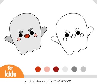 Livro de colorir para crianças, Personagem fantasma bonito