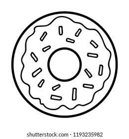 Coloring book for children, Donut